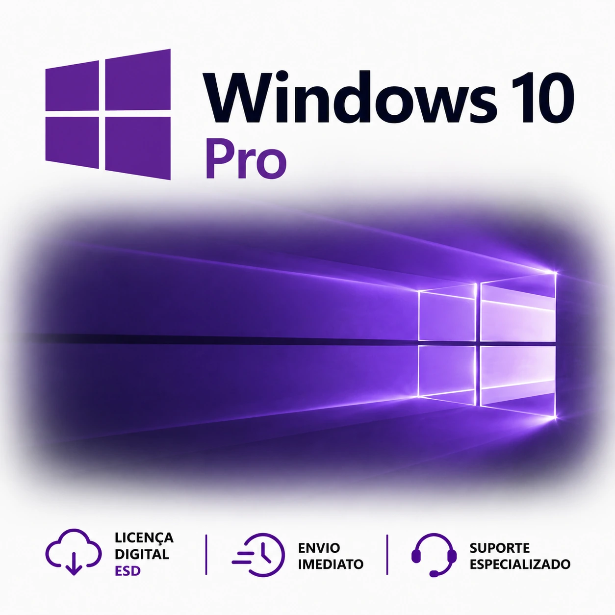 Microsoft Windows 10 Pro – Licença Digital para 1 PC