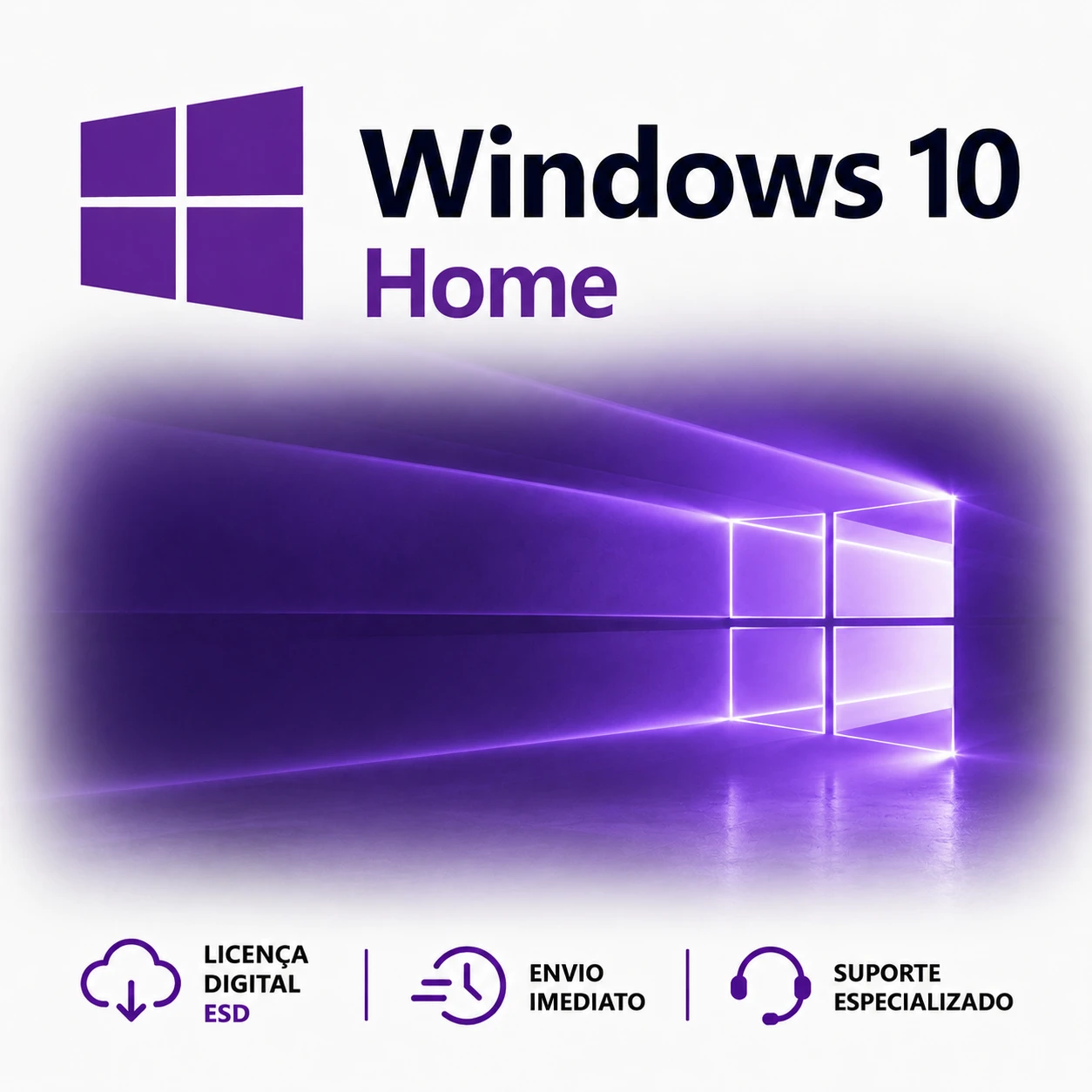 Microsoft Windows 10 Home – Licença Digital para 1 PC